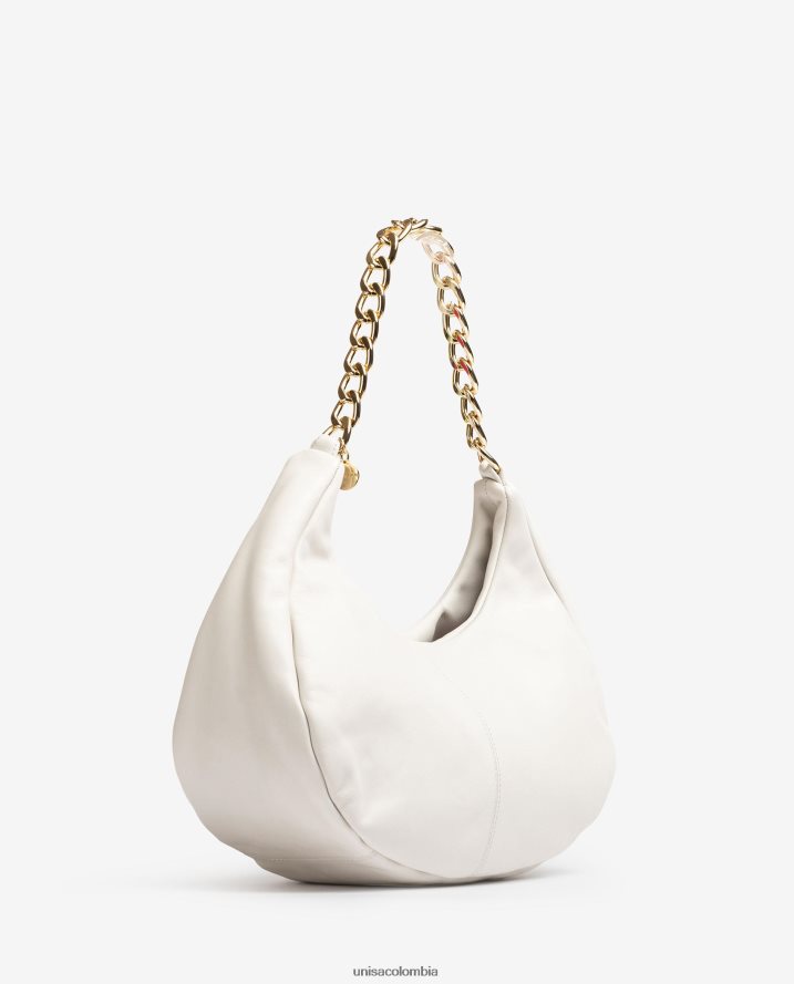 co Unisa mujer bolso de hombro de tamaño mediano blanco F0X80H1168