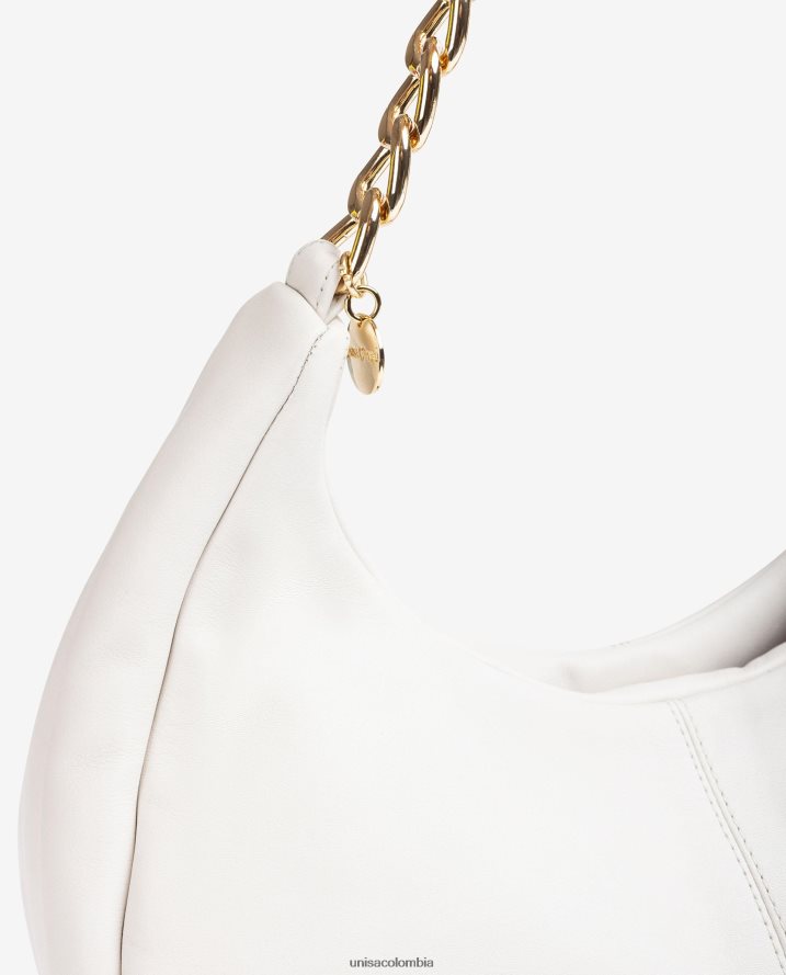 co Unisa mujer bolso de hombro de tamaño mediano blanco F0X80H1168
