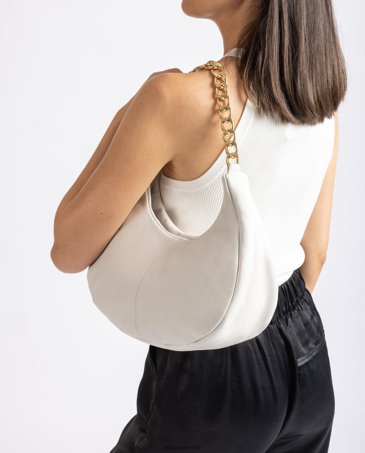 co Unisa mujer bolso de hombro de tamaño mediano blanco F0X80H1168