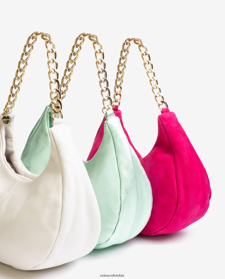 co Unisa mujer bolso de hombro de tamaño mediano blanco F0X80H1168