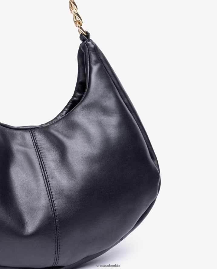 co Unisa mujer bolso de hombro de tamaño mediano negro F0X80H1153