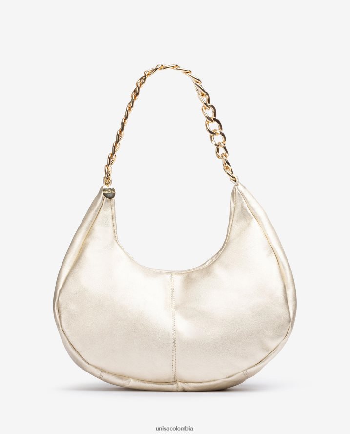 co Unisa mujer bolso de hombro de tamaño mediano oro F0X80H1167