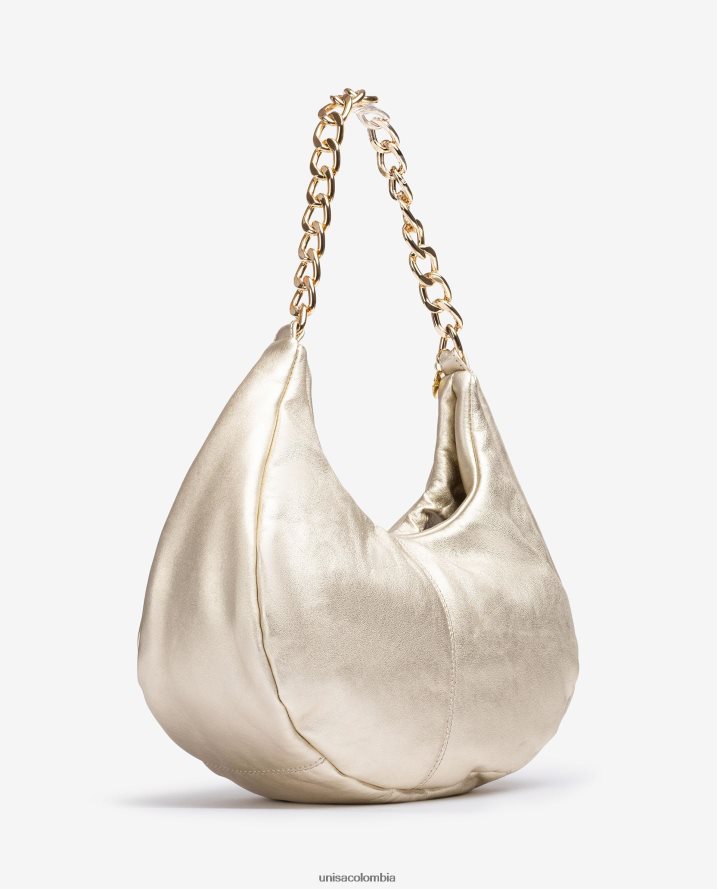 co Unisa mujer bolso de hombro de tamaño mediano oro F0X80H1167