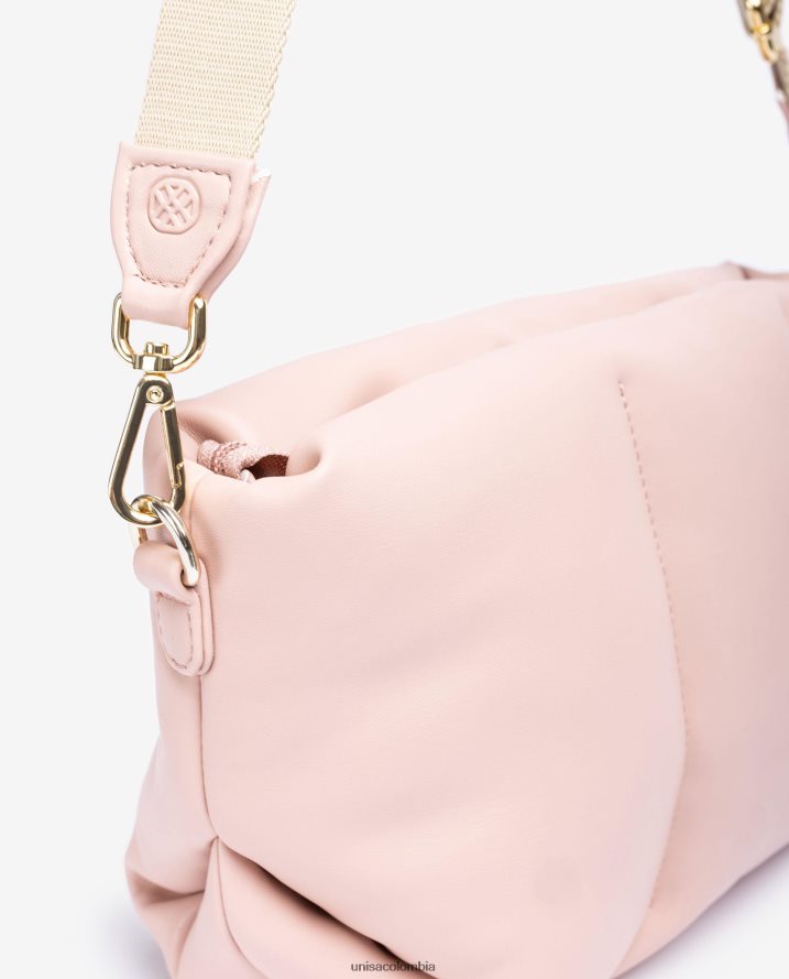 co Unisa mujer bolso de mano acolchado tamaño mediano rosa F0X80H1165