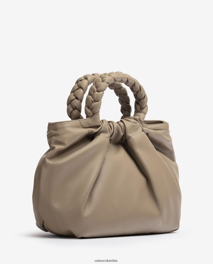 co Unisa mujer bolso de mano con asa redonda marrón F0X80H1175