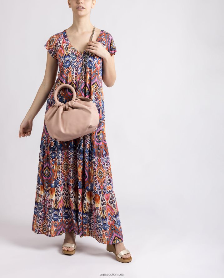 co Unisa mujer bolso de mano con asa redonda rosa F0X80H1179