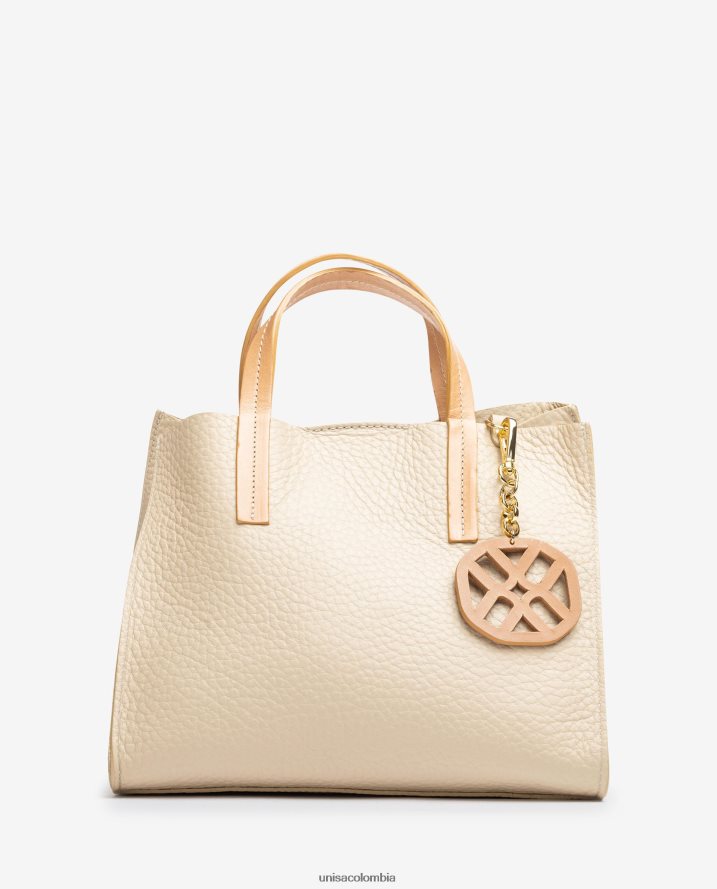 co Unisa mujer bolso pequeño con asa beige F0X80H1163