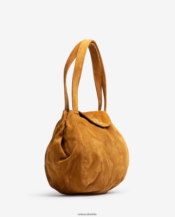 co Unisa mujer bolso de mano grande hecho en ante marrón F0X80H1107