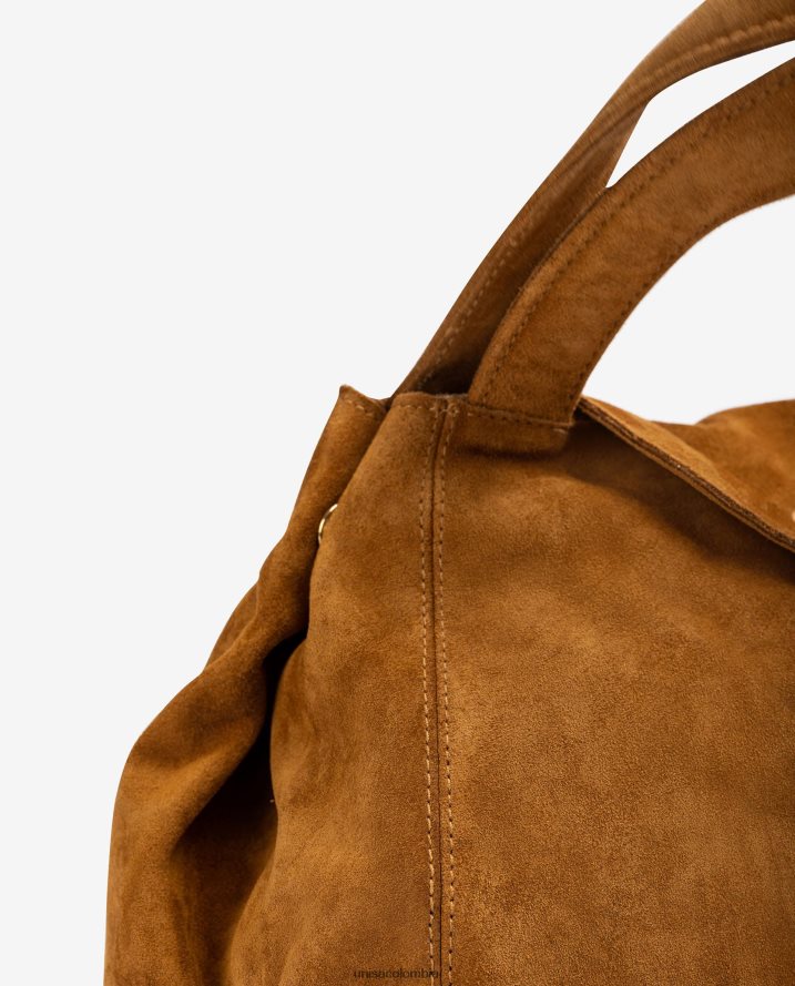 co Unisa mujer bolso de mano grande hecho en ante marrón F0X80H1107