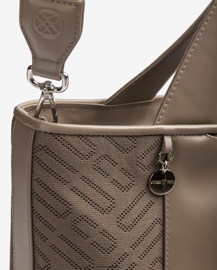co Unisa mujer bolso shopper de tela marrón F0X80H1137