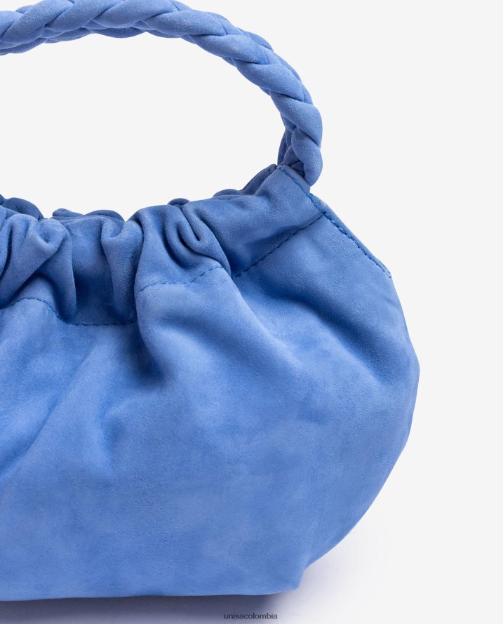co Unisa mujer bolso de mano con asas trenzadas azul F0X80H1187