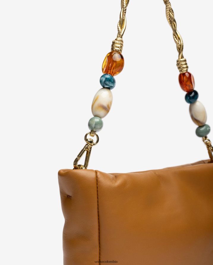 co Unisa mujer bolso de mano con ribete marrón F0X80H1193