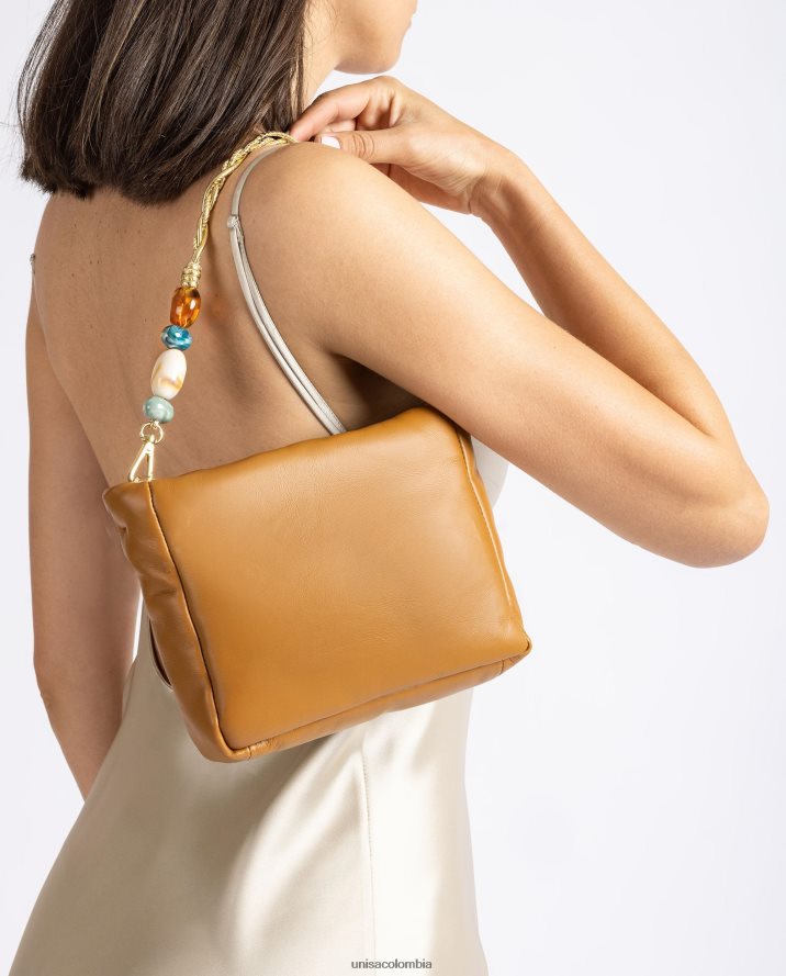 co Unisa mujer bolso de mano con ribete marrón F0X80H1193