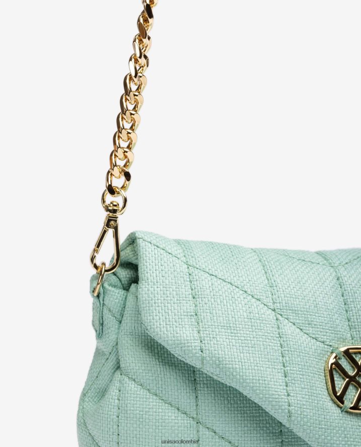 co Unisa mujer bolso de mano pequeño con efecto capitoné azul F0X80H1205