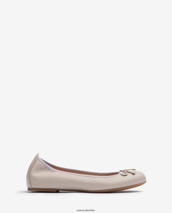 co Unisa mujer bailarina con punta redonda beige F0X80H642