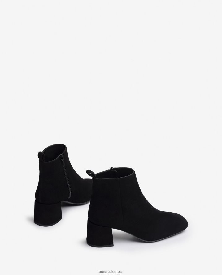 co Unisa mujer botín con tacón ancho negro F0X80H988