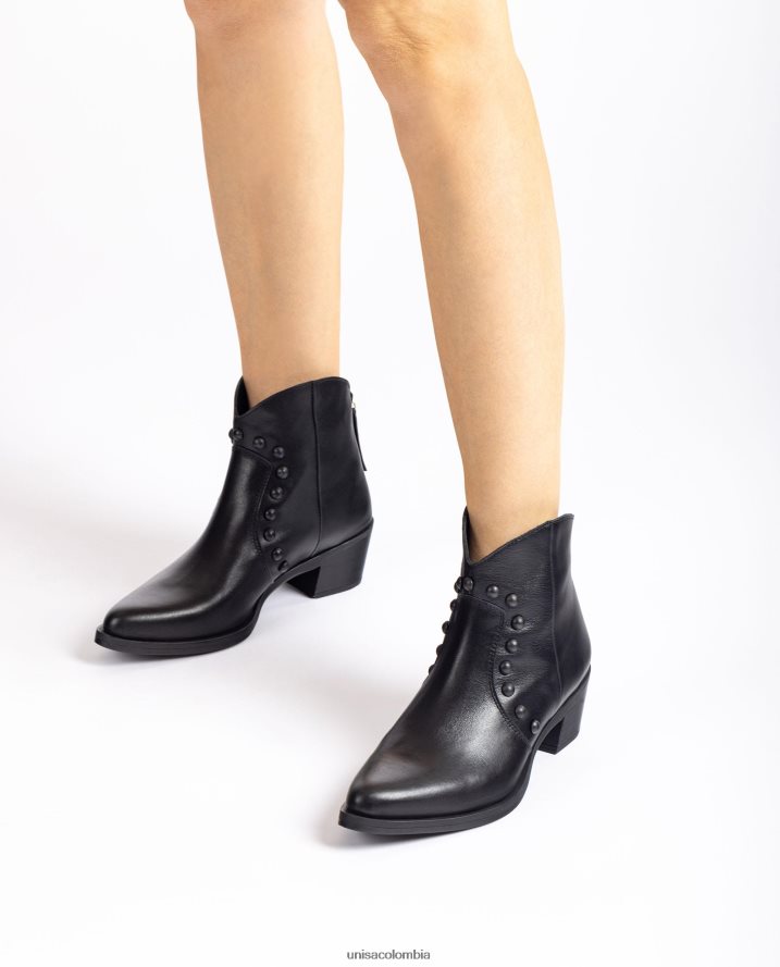 co Unisa mujer botín estilo cowboy con tachuelas moda F0X80H1015
