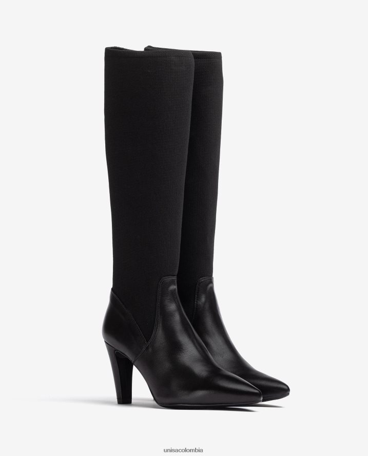 co Unisa mujer bota con línea superior de tejido elástico reciclado moda F0X80H1043