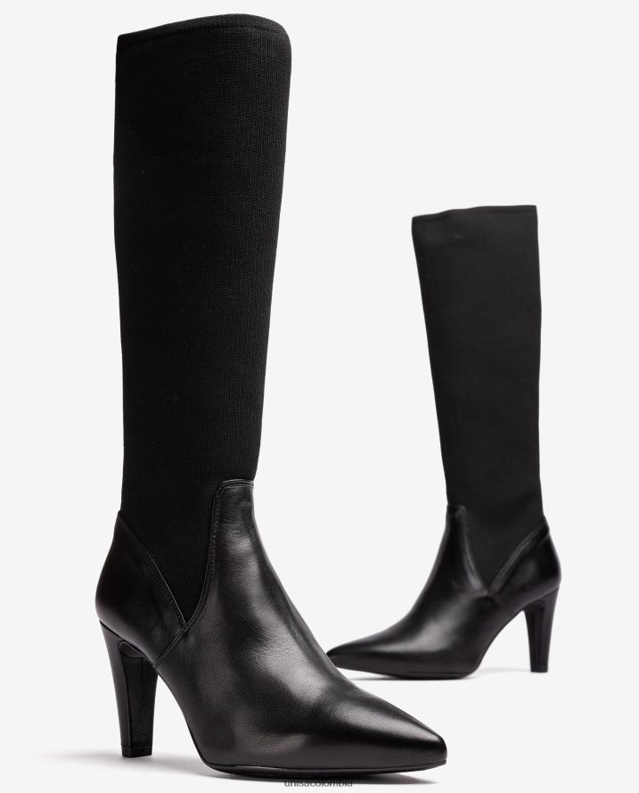 co Unisa mujer bota con línea superior de tejido elástico reciclado moda F0X80H1043