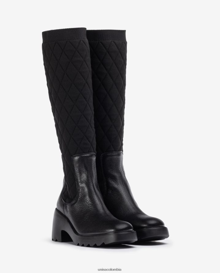 co Unisa mujer bota con tejido elástico reciclado agraciado F0X80H1034