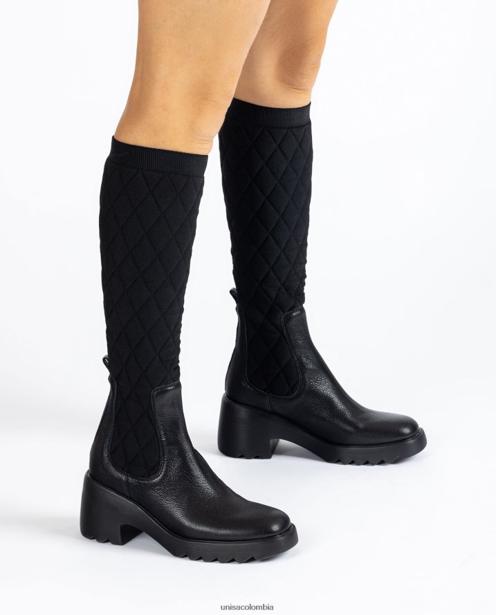 co Unisa mujer bota con tejido elástico reciclado agraciado F0X80H1034