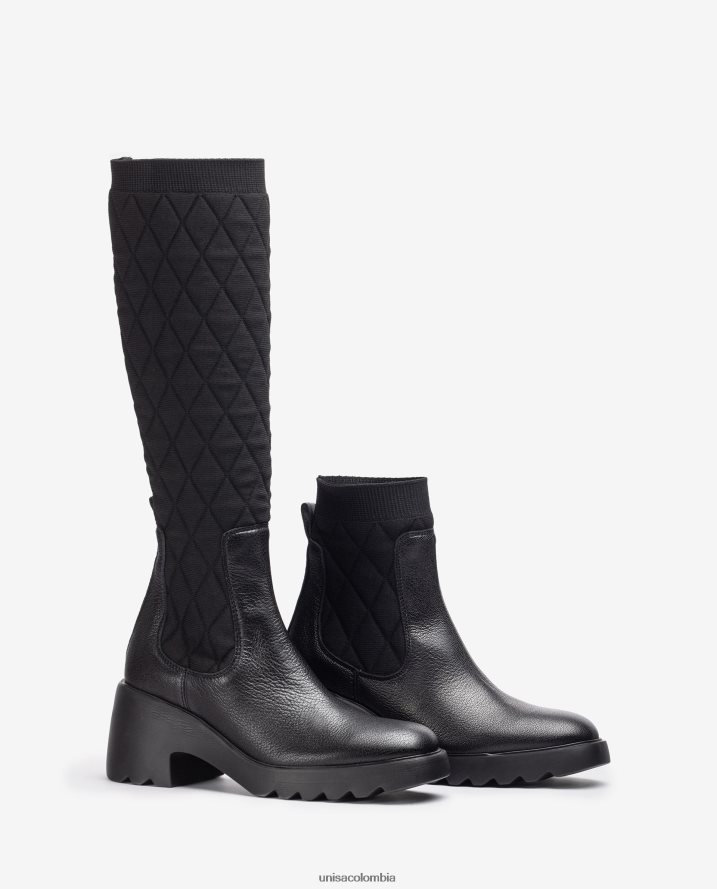 co Unisa mujer bota con tejido elástico reciclado agraciado F0X80H1034