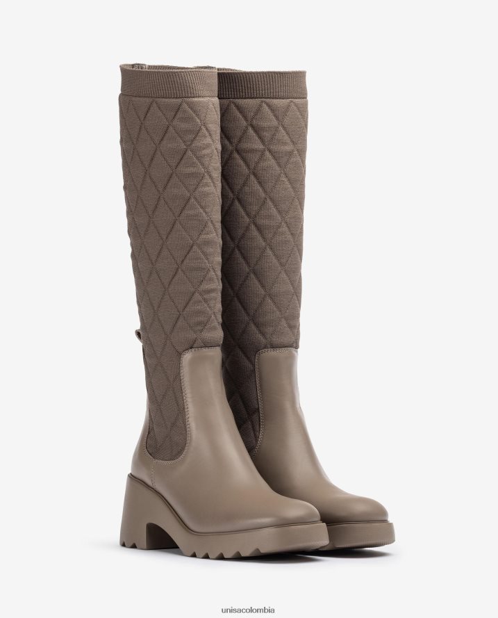 co Unisa mujer bota con tejido elástico reciclado moda F0X80H1033