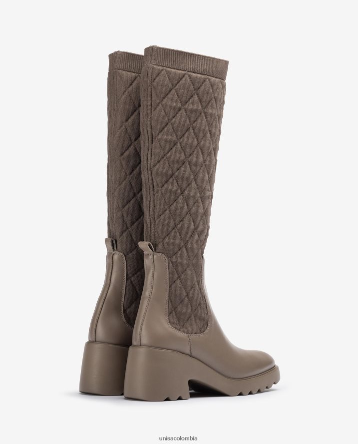co Unisa mujer bota con tejido elástico reciclado moda F0X80H1033