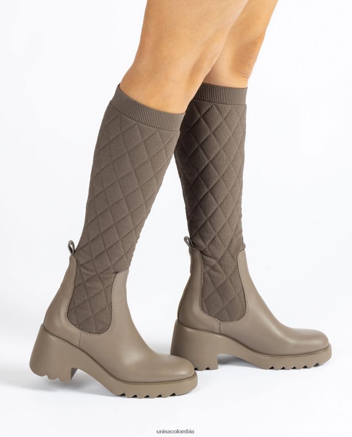 co Unisa mujer bota con tejido elástico reciclado moda F0X80H1033