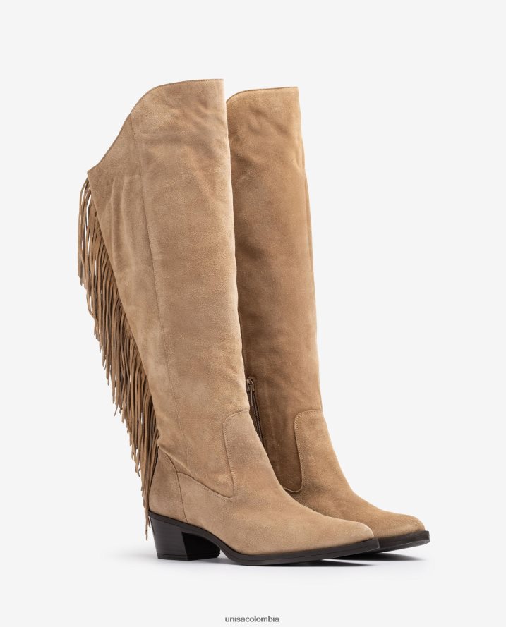 co Unisa mujer bota de ante con borlas agraciado F0X80H1037