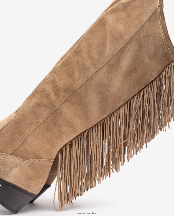 co Unisa mujer bota de ante con borlas agraciado F0X80H1037