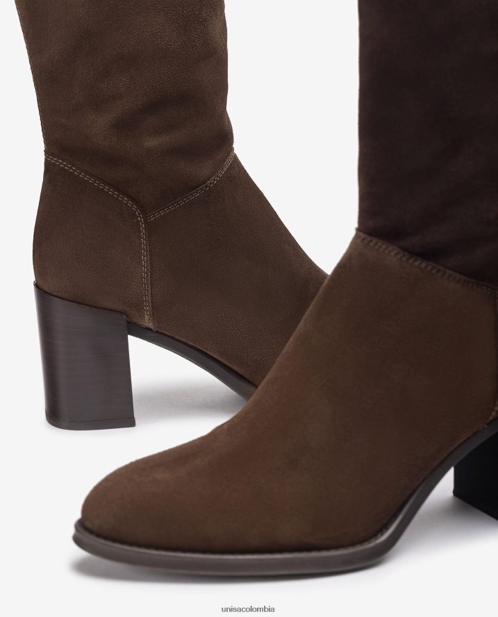 co Unisa mujer bota de caña alta con cremallera en el interior moda F0X80H1056