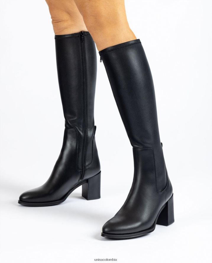 co Unisa mujer bota de caña alta con tejido elástico moda F0X80H1081