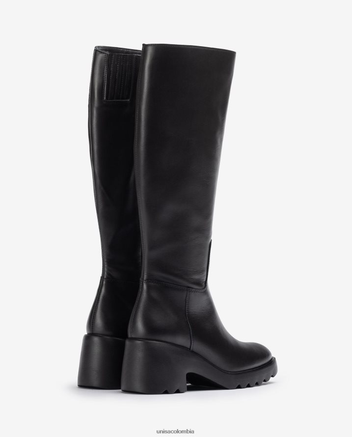 co Unisa mujer bota de cuero con suela de goma agraciado F0X80H1035
