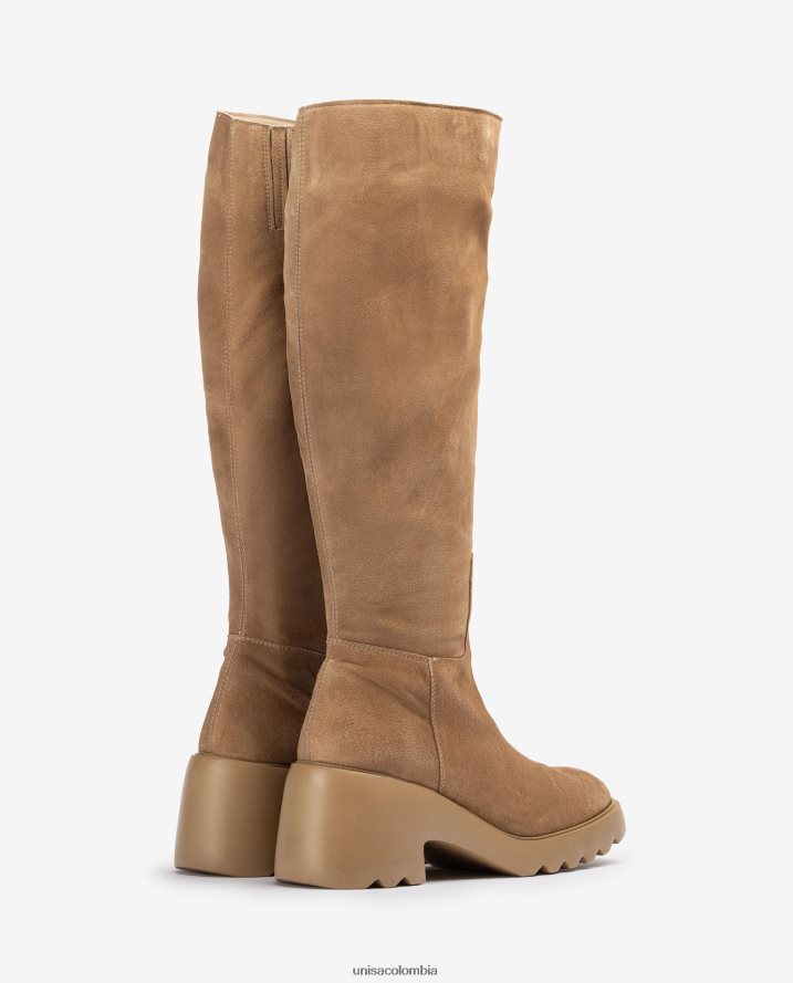 co Unisa mujer bota de cuero con suela de goma moda F0X80H1075