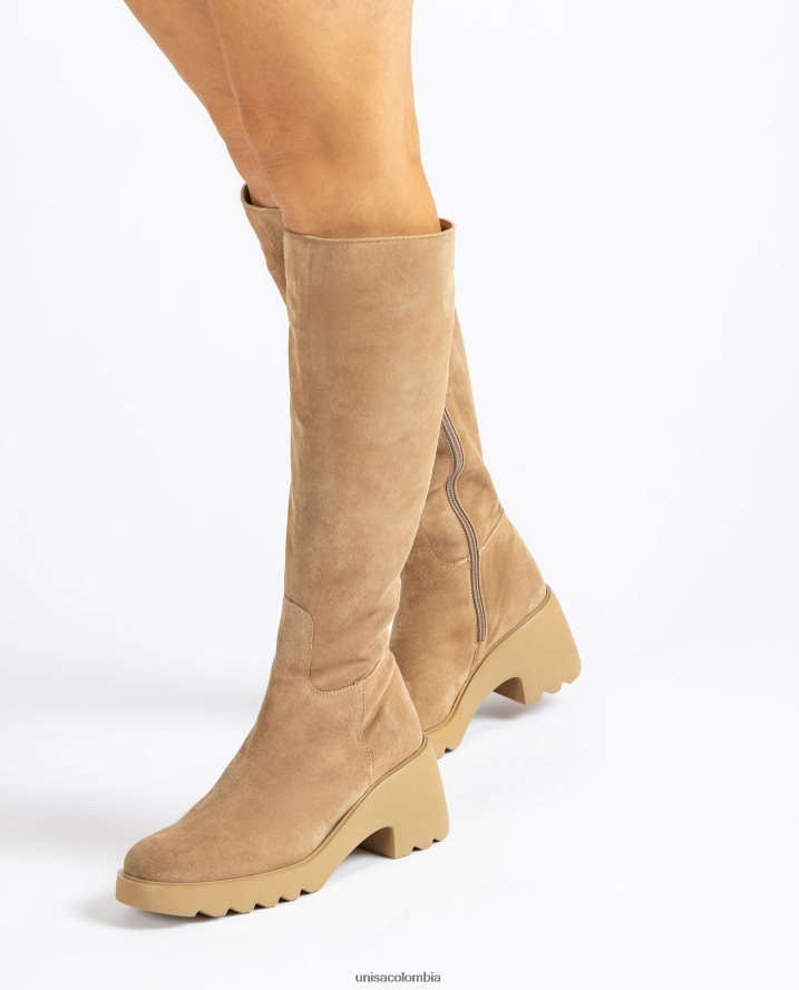 co Unisa mujer bota de cuero con suela de goma moda F0X80H1075
