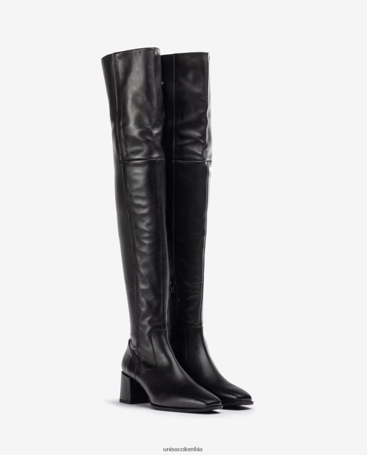 co Unisa mujer bota de muslo con punta cuadrada moda F0X80H1041
