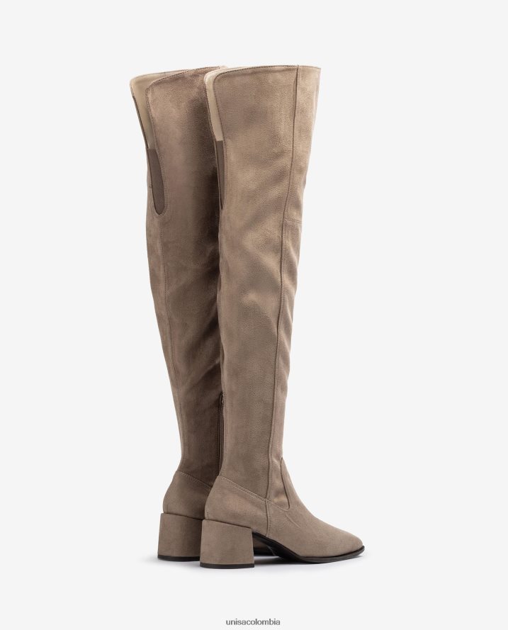 co Unisa mujer bota de muslo con punta cuadrada moda F0X80H1042