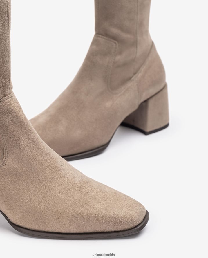 co Unisa mujer bota de muslo con punta cuadrada moda F0X80H1042
