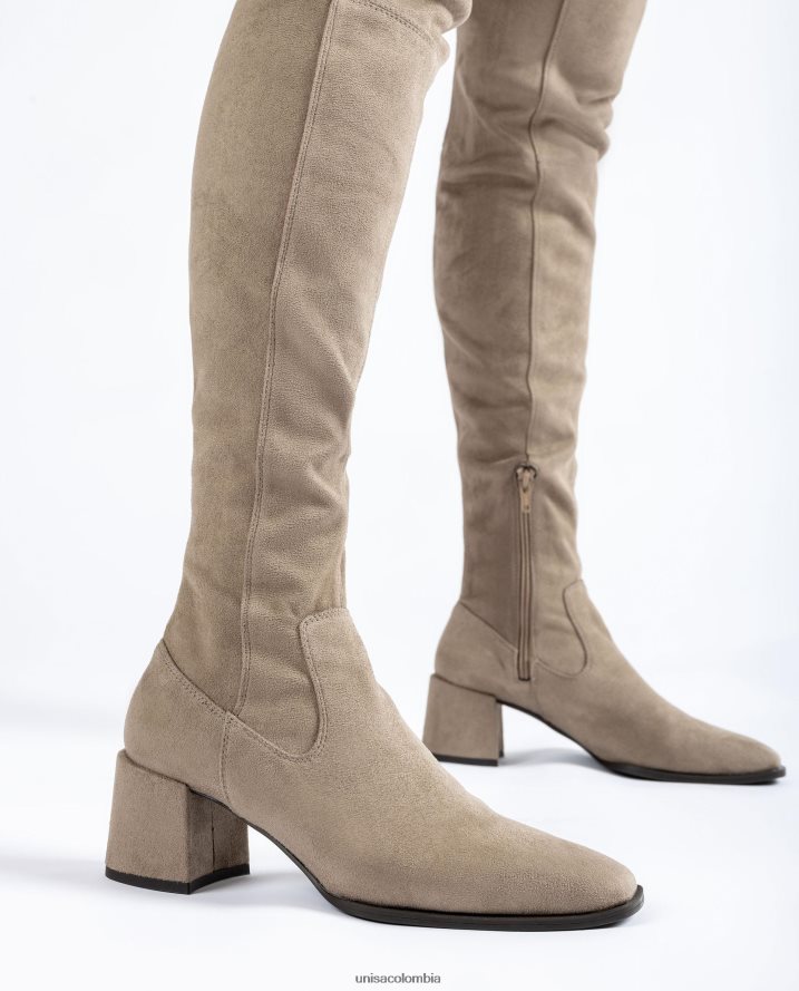 co Unisa mujer bota de muslo con punta cuadrada moda F0X80H1042
