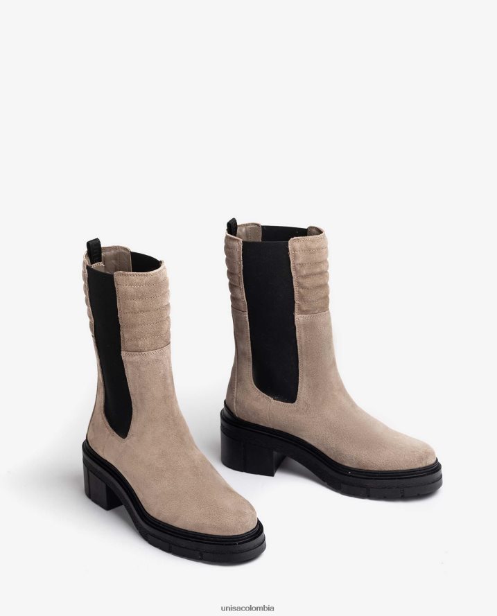 co Unisa mujer botines chelsea de caña alta moda F0X80H930