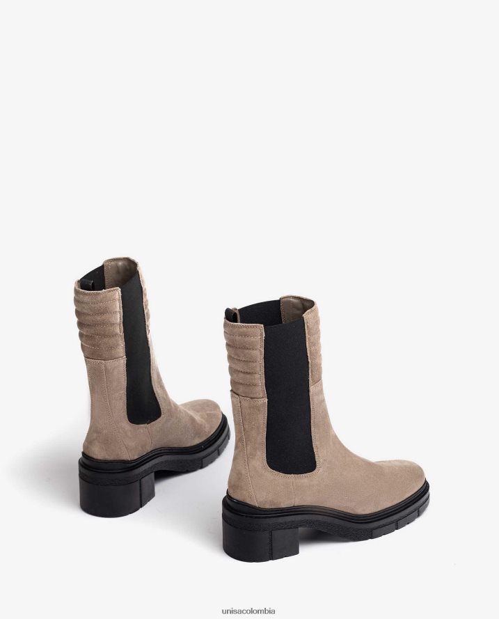 co Unisa mujer botines chelsea de caña alta moda F0X80H930
