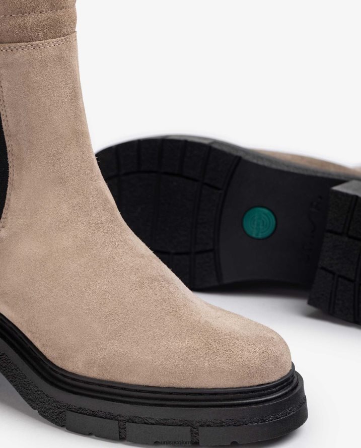co Unisa mujer botines chelsea de caña alta moda F0X80H930