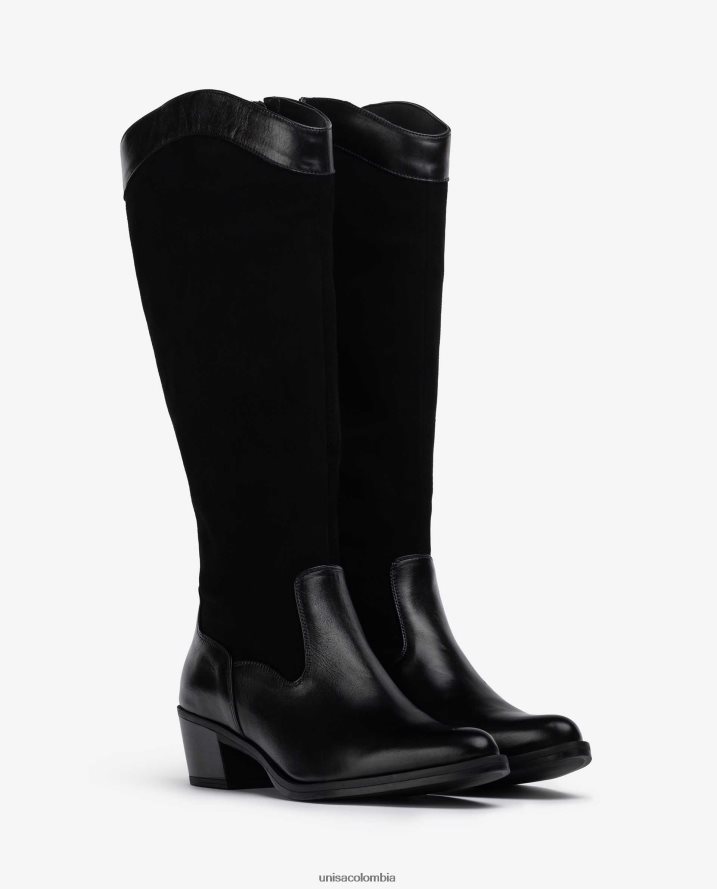 co Unisa mujer botines estilo cowboy con cremallera interior moda F0X80H1055