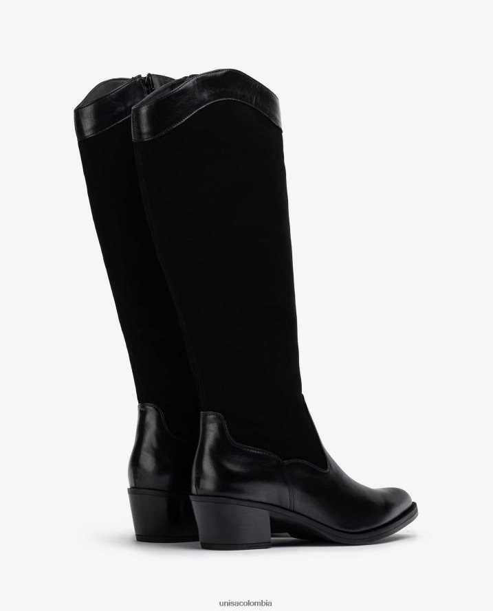 co Unisa mujer botines estilo cowboy con cremallera interior moda F0X80H1055