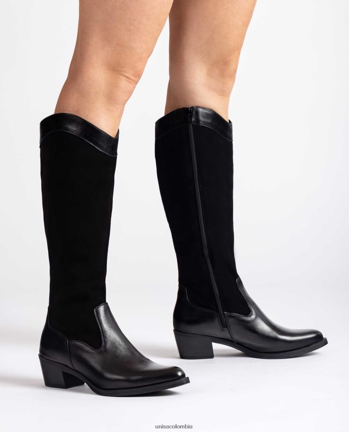 co Unisa mujer botines estilo cowboy con cremallera interior moda F0X80H1055