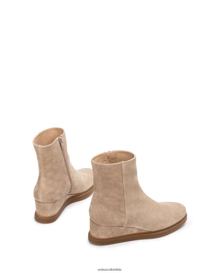 co Unisa niños Botín de ante con cremallera interior beige F0X80H946