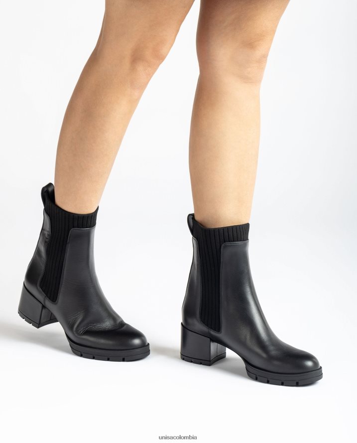 co Unisa niños botín de piel con calcetín de canalé moda F0X80H939