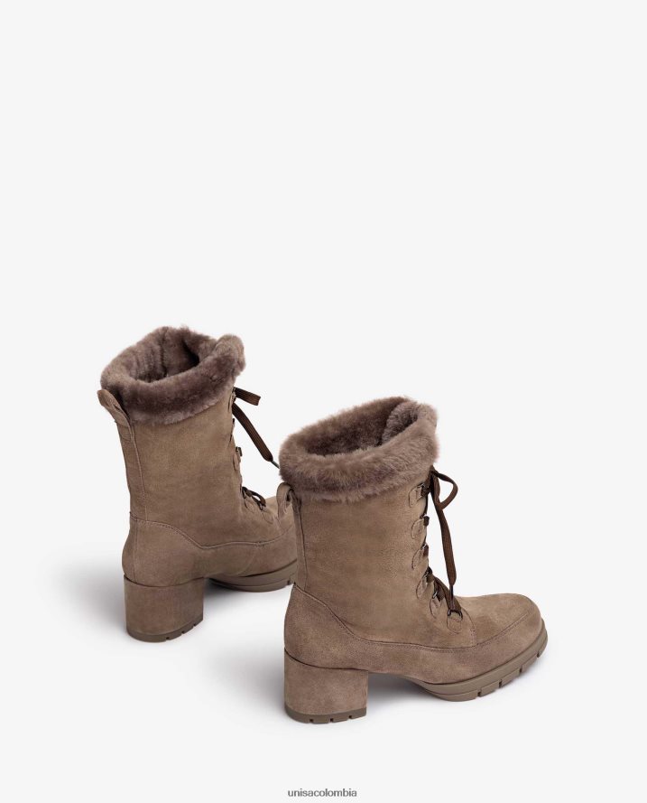 co Unisa niños botines de ante con cordones y tacón medio moda F0X80H932