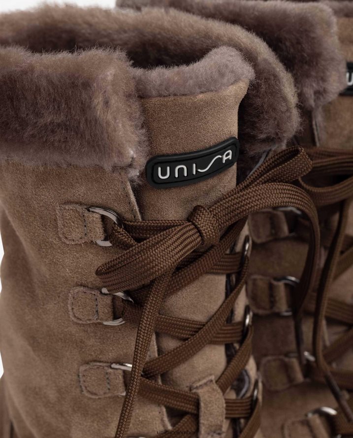 co Unisa niños botines de ante con cordones y tacón medio moda F0X80H932